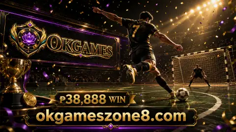 okgames pba score: OKGAMES mobile sports event screen beside a basketball court scene